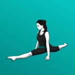 flexibility & stretching app android application logo